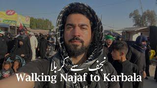 Najaf to Karbala  Part 1 of 3  Arbaeen Walk  Ghazi Taimoor