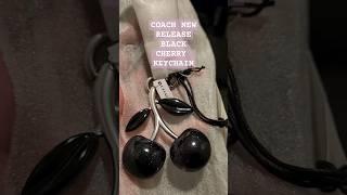 Coach New Release Black Cherry Key Charm #Coach #keychain #accessories