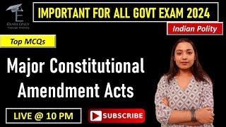 Top MCQs on Major Constitutional Amendments of Indian Constitution   Indian Polity  Shree Maam