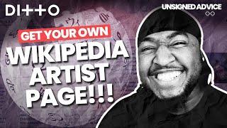 Get a Wiki Page for YOUR Music  How to Create a Wikipedia Page for an Artist or Band  Ditto Music