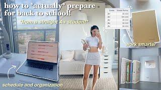 how to prepare for BACK TO SCHOOL  study tips time management productive apps school supplies