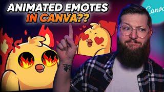 Make FREE animated emotes for Twitch  Canva Tutorial + Secret Hack