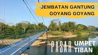 Jembatan Gantung Semapop Purworejo  Penghubung Pasar Umpet dan Pasar Tiban Yang Viral