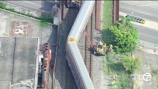 Train Derailment at Michigan and Clark in SW Detroit