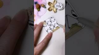 Zentangle Pattern Tangle #UFO 禪繞畫入門 禪繞圖樣 N.2329 how to draw by Eva Wu #bijou #shorts