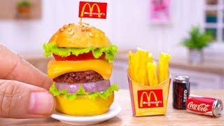  Delicious Miniature McDonalds Burger Recipe  Perfect Tiny Food Made By Tiny Cakes