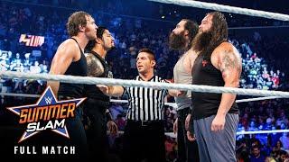 FULL MATCH Roman Reigns & Dean Ambrose vs. The Wyatt Family SummerSlam 2015