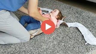 How to change a diaper on a toddler with anti roll changing mat The Wriggler
