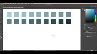 Photoshop Creating a color palette and mixing colors digitally