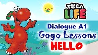 Hello. Whats your name?  English Conversation A1 with Subtitles