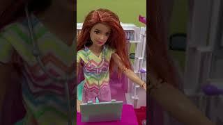 Barbie Hospital Morning Routine w Barbie Friend Nurse and Emergency #shorts