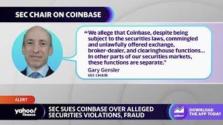 SEC sues Coinbase over alleged securities violations and fraud