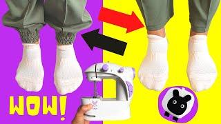How to Hem Pants Quickly with a Mini Sewing Machine  How to Hem Trousers Step by Step  Ooni Crafts