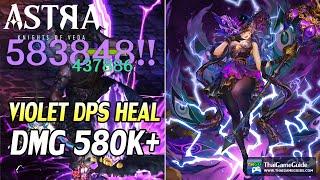 Violet DPS Heal Build F2P vs Bosses on Adventure Lv8  ASTRA Knights of Veda