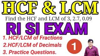 HCF & LCM Aptitude Tricks ConceptHCFLCM of Fractions & DecimalsMath Class By Chinmaya Sir Part-1