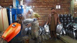 Amazing Manufacturing Process of Motorcycle Fuel Tank With Great Technique and Skills.