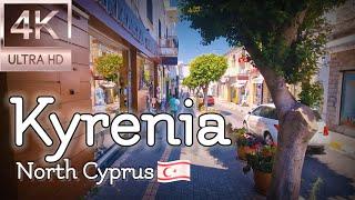 4K walking tour around Kyrenia city center in North Cyprus _Summer 2023_