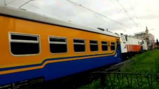 Kereta api Pangrango Berangkat dari stasiun Bogor