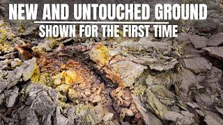 New And Undisturbed Lava and Sulphur Formations by the New Lava Field in Iceland