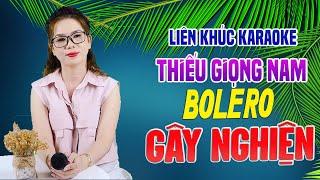 Liên Khúc Karaoke Song Ca THIẾU GIỌNG NAM Bolero Gây Nghiện Dễ Hát  Song Ca Với Lê Liễu