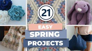 21 Quick & EASY Projects to Crochet This Spring