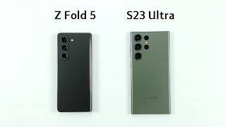 Samsung Z Fold 5 vs Samsung S23 Ultra Speed Test 