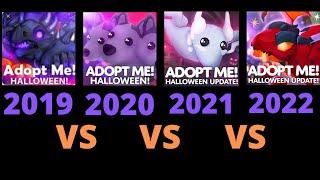 Halloween Event 2019 vs 2020 vs 2021 vs 2022  Roblox Adopt Me