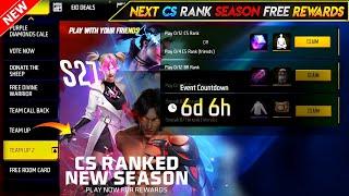 Next CS Rank Season Free Rewards  Free Fire New Event  Ff New Event Today  Upcoming new event ff