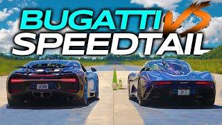 DRAG RACE - Bugatti Chiron VS McLaren Speedtail…$8 MILLION BATTLE