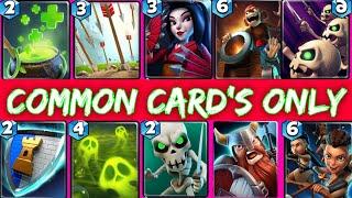 Castle crush - Using Only Common Cards - Castle crush Gameplay