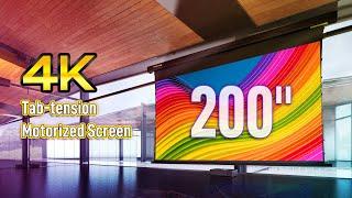 SCREENPRO 200 Inch Projector Screen4K fabric 169  200