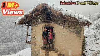 Very Heard Daily Lifestyle of Nepali Himalayan Village After Heavy Snowfall  PrimitiveRuralVillage