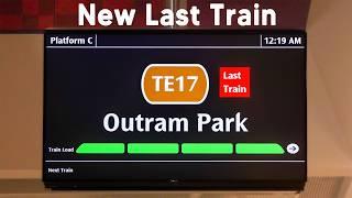 New Terminating trip Thomson East Coast Line NEW Last Train Arrangement from 23 June 2024