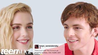 Kiernan Shipka and Ross Lynch Face-Off in a Compliment Battle  Teen Vogue