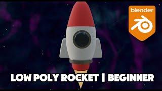 Low Poly Blender Rocketship Tutorial  Beginner