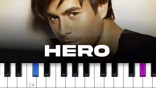 Enrique Iglesias - Hero piano tutorial