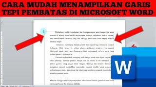 Cara menampilkan garis tepi pembatas margin di Microsoft word