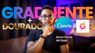 Como criar textos incríveis com gradientes e efeitos no Canva