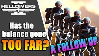 Is Helldivers 2s balance going TOO FAR?  Follow up and newest warbond discussion