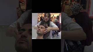 Pelin Turkish barber ‍️ #massage #asmr #barber #relax