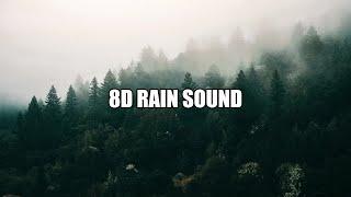 8D Rain Sound 1 hour use headphones - sleeping relaxing studying