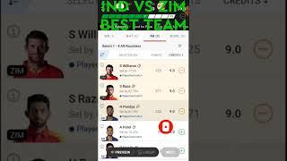 IND vs ZIM Dream 11 Team Prediction  India vs Zimbabwe Dream 11 Team  T20 World Cup 2022