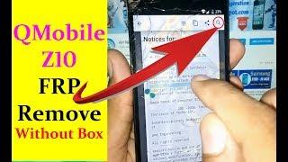 Without PC  QMobile Z10 FRP Remove