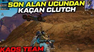 SON ALANDA UCUNDAN KAÇAN 1V3 CLUTCH  KAOS TEAM PUBG MOBİLE