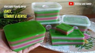 Cara Membuat KUE LAPIS TEPUNG BERAS Agar Awet Lembut dan Kenyal