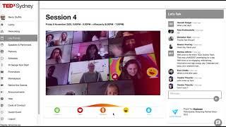 TEDxSydney 2021 Virtual Platform & Zoom Wall Interaction