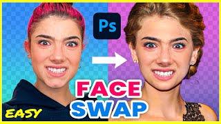 How to FACE SWAP in Photoshop 2022  Easy Tutorial