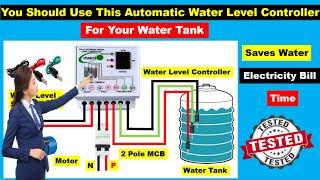 Automatic Water Level Controller & Flow Switch Connection Circuit Diagram