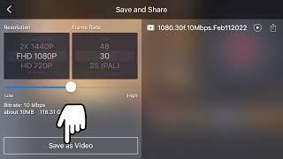 Save Your video at the Right Frame Rate