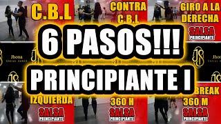  6 PASOS DE SALSA PRINCIPIANTE NIVEL 1  123 567 SALSA  CURSO SALSA PRINCIPIANTE